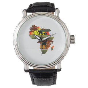 Relógio África Continente Safari Natureza Selvagem