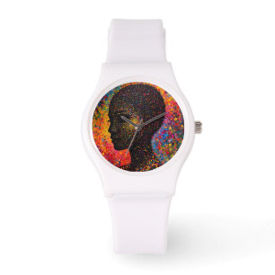 Relógio Afro Nebula Sussurro – Celebração da História Negr