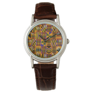 Relógio Afrocentric Kente Wristwatch