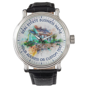 Relógio Agência imobiliária e nome da empresa reais do