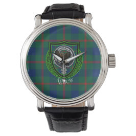Relógio Agnew Scottish Clan Tartan & Crest