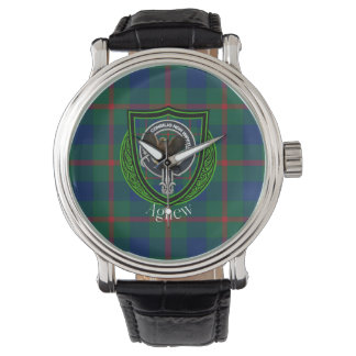 Relógio Agnew Scottish Clan Tartan & Crest
