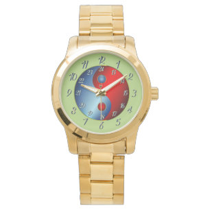 Relógio Agregado Dourado Unisex Yen Yang Watch