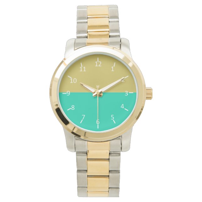 Relógio Águas Sunset do ouro (Frente)