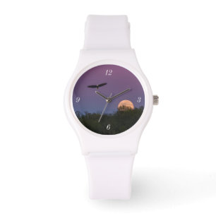 Relógio Águia Superlua Rosa