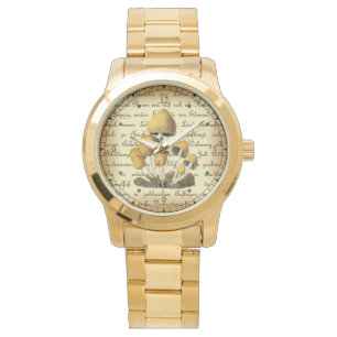 Relógio Albin Schmalfuß ~ Glimmertintling-1~ Cogumelos ~