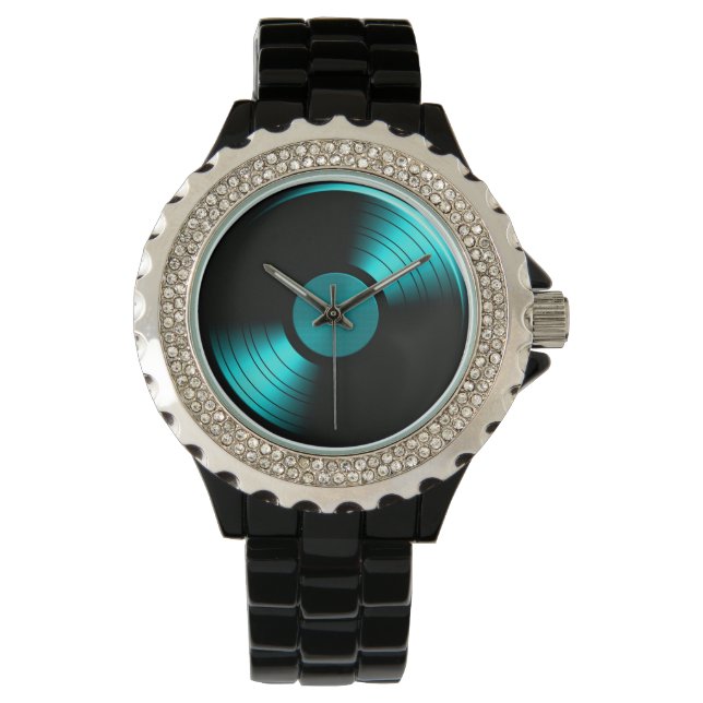 Relógio Álbum de Registro de Vinilo Retroativo (Frente)