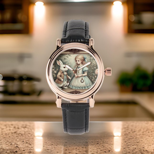 Relógio Alice e o Coelho Branco (Criador carregado)