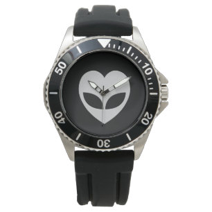 Relógio Alienígena Love Heart Wrist Watch