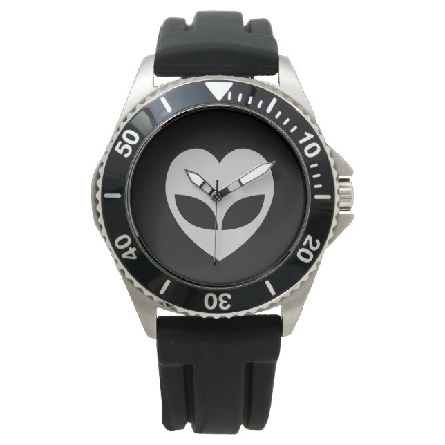 Relógio Alienígena Love Heart Wrist Watch (Frente)