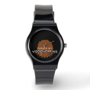 Relógio Alimentado pelo Woodworking Watch