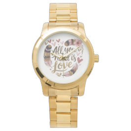 Relógio All You Need Is Love – A Gentle Boho Whisper