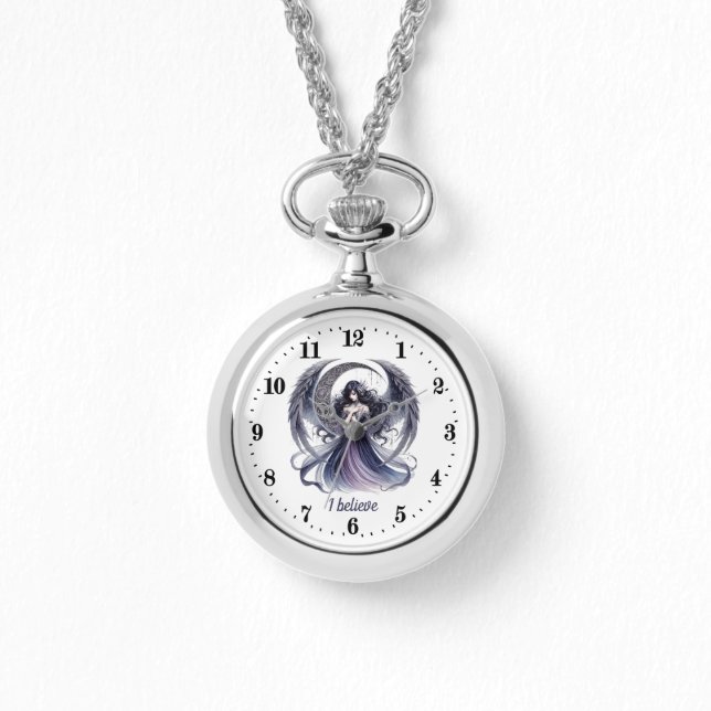 Relógio Amantes Elegante Angel personalizáveis (Frente)