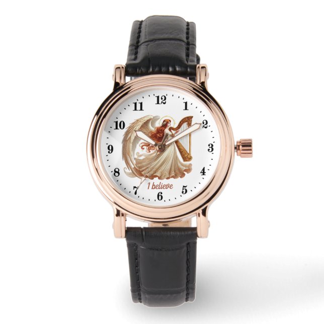 Relógio Amantes Elegante Angel personalizáveis (Frente)