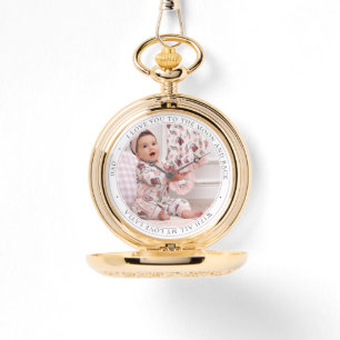 Relógio Ame Você Pai Dia de os pais Personalizado Pocket