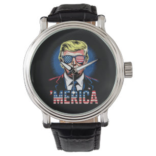 Relógio América Trump 4 De Julho US Vintage Retrô