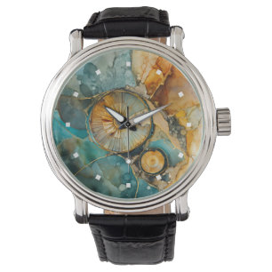 Relógio Ammonite Gem Fossil Watch