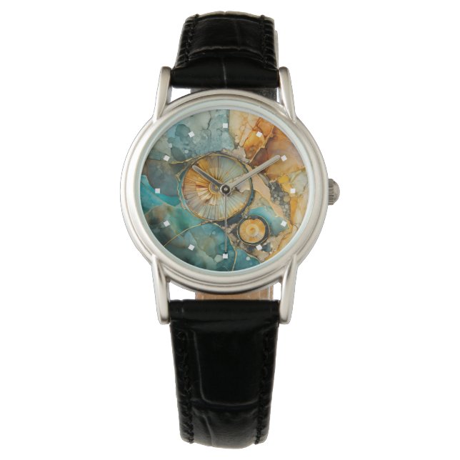Relógio Ammonite Gem Fossil Watch (Frente)