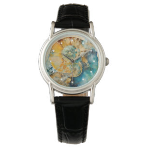 Relógio Ammonite Gem Fossil Watch