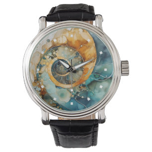 Relógio Ammonite Gem Fossil Watch