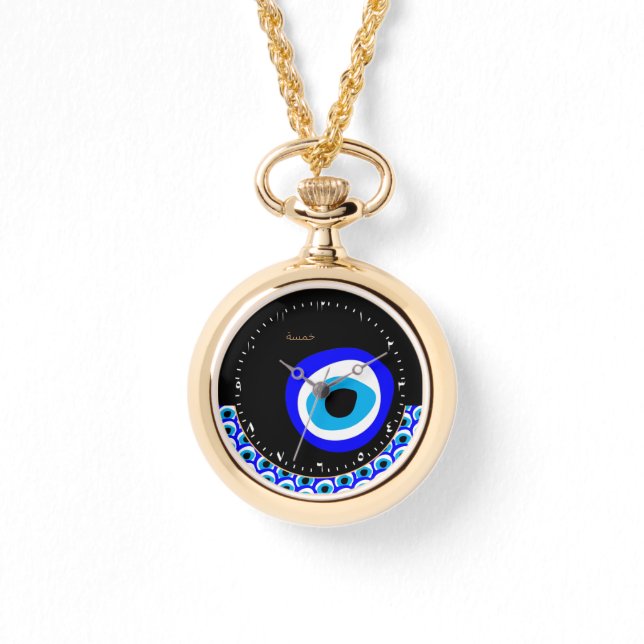 Relógio Amulet & Mau Eye Talisman, Turco / Arabe Watch (Frente)