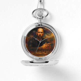 Relógio Andrew Tate Silver Pocket Watch