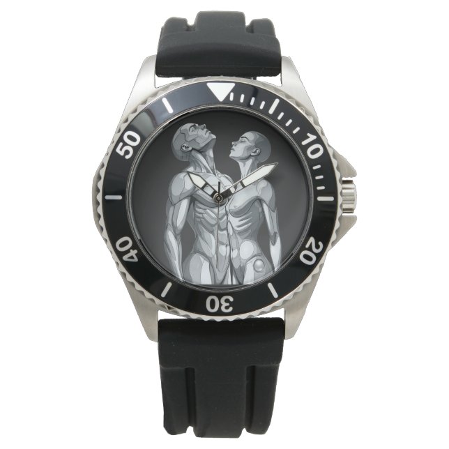 Relógio Android Union: Cyborg Couple Sport Wrist Watch (Frente)