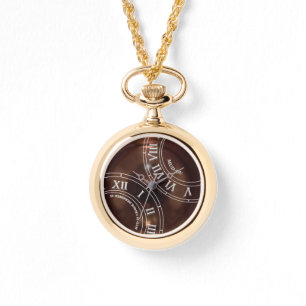 Relógio Anel De Cobre RN Necklace Watch