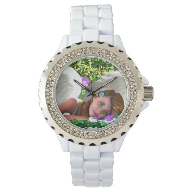 RELÓGIO ANGEL DREAMS GARDEN OF DREAMS RHINESTONE WATCH (Frente)