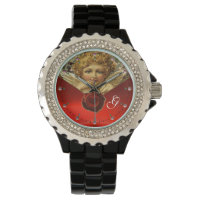 ÂNGULO DO CORAÇÃO DE ÂNGULO, VERMELHO RUBY GEM MON