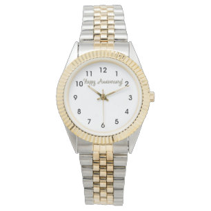 Relógio Aniversário 2 Tone Watch