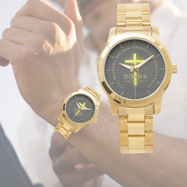 Relógio Aniversário da Ordenação | Texto personalizado | D (Criador carregado)