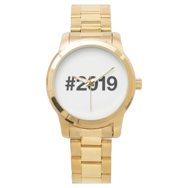 Relógio Aniversário de Aniversário do Hashtag 6 2019 (Frente)
