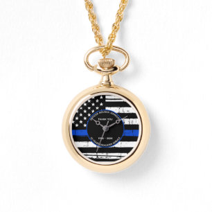 Relógio Aniversário de Reforma da Polícia - Linha Azul F