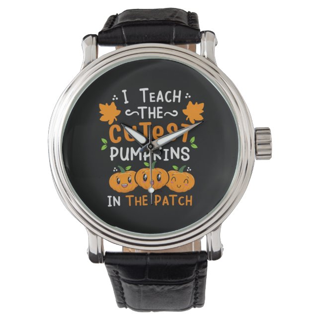 Relógio Aniversário do Professor Cutest Pumpkins (Frente)