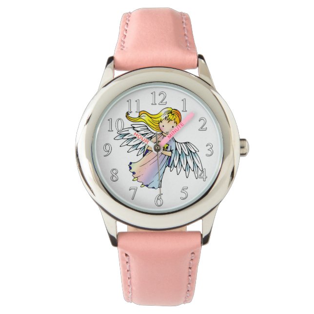 Relógio Anjo Doce Segurando Estrela (Frente)