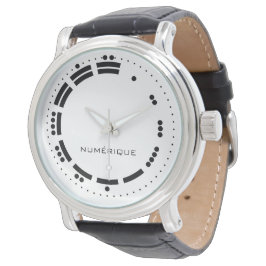 Relógio Antiga Arte vetorial de Numerais Maias Brancos Neg