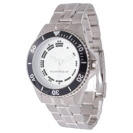 Relógio Antiga Arte vetorial de Numerais Maias Brancos Neg