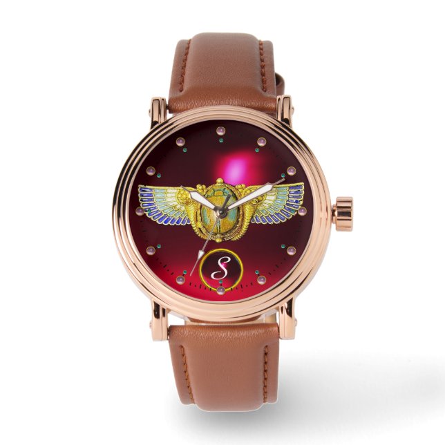 RELÓGIO ANTIQUE EGÍPCIO WINGAN SCARAB/CORNUCOPIA JEWEL (Frente)