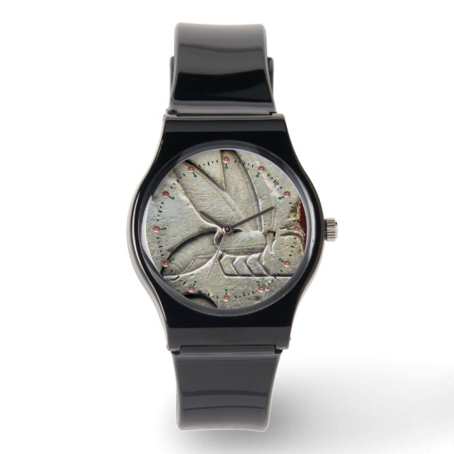 RELÓGIO ANTÍQUIO BRANCO PRETO, MEL EGÍPCIO ABELHANTE (Frente)