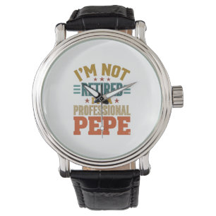 Relógio Aposentadoria Profissional Pepe Tipografia Vintage