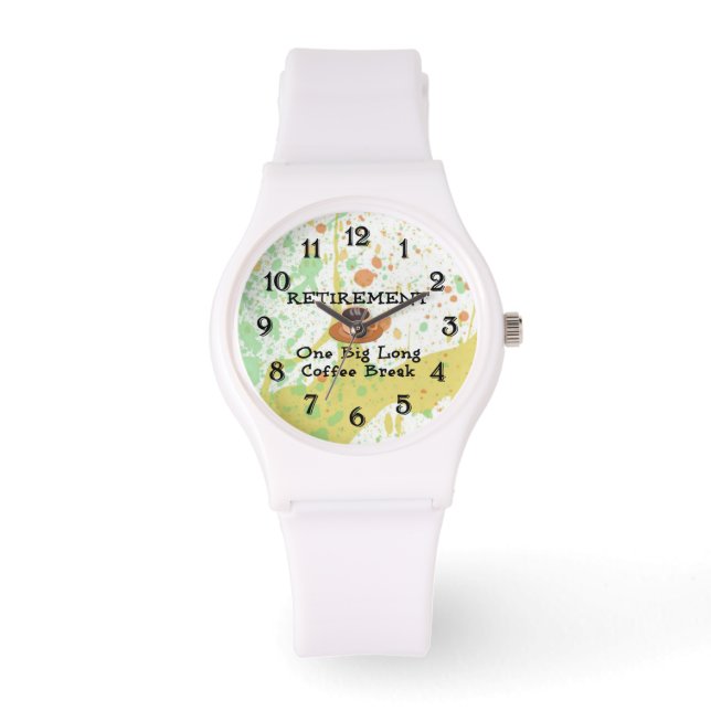 Relógio Aposentadoria: Uma Grande Pausa De Café Longa (Frente)