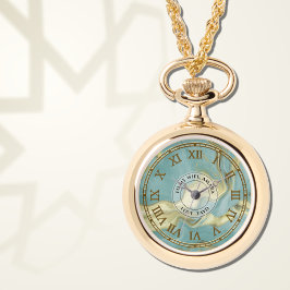 Relógio Aqua Marble Roman Numeral Observador Respectivo Mu