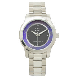 Relógio Aquarius Zodiac - Símbolo Símbolo Galáxico - Es