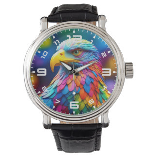 Relógio Arco-Íris - Bald Eagle-654568