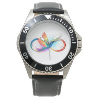 Arco-íris Hummingbird com símbolo Infinito