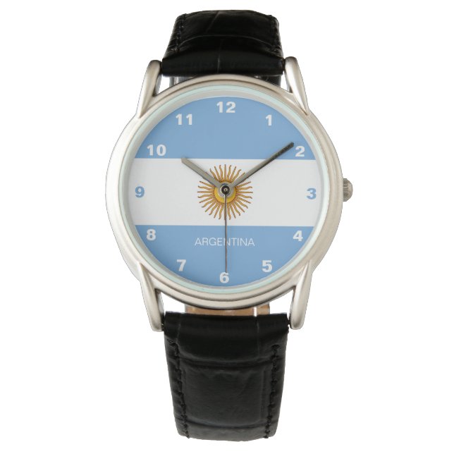 Relógio Argentina Flag Watch (Frente)