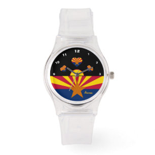 Relógio Arizona Flag Watch, Arizona fashion, EUA / esporte