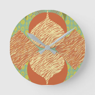 Relógio Arredondado Geométrico do meio século