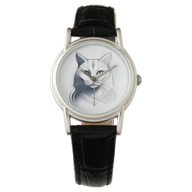 Relógio Art Deco Cat eWatch (Frente)